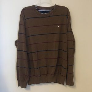 Tommy Hilfiger brown with stripes sweater